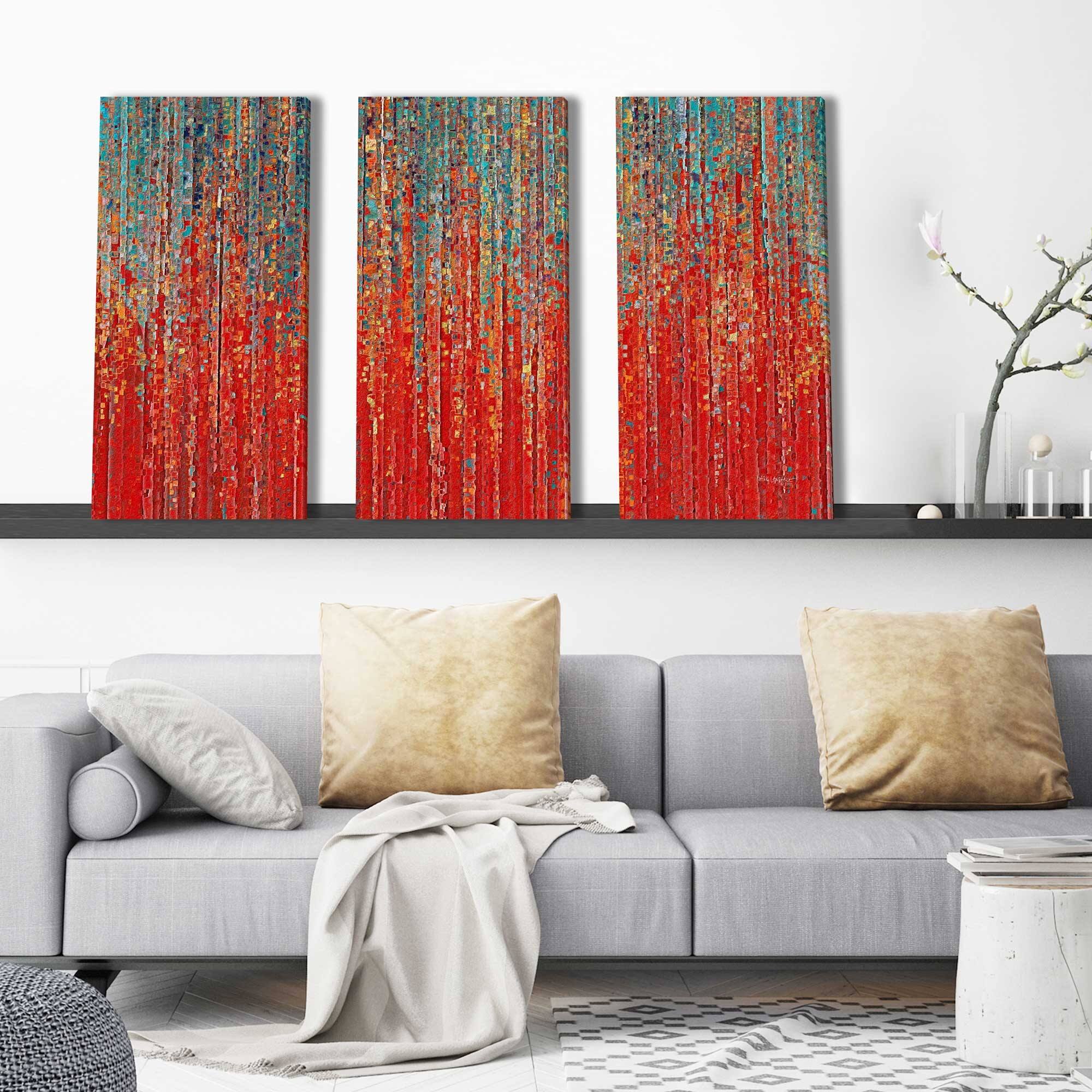 "3 John 1 4 Walk In Truth " By Mark Lawrence 3 Piece Set On Canvas